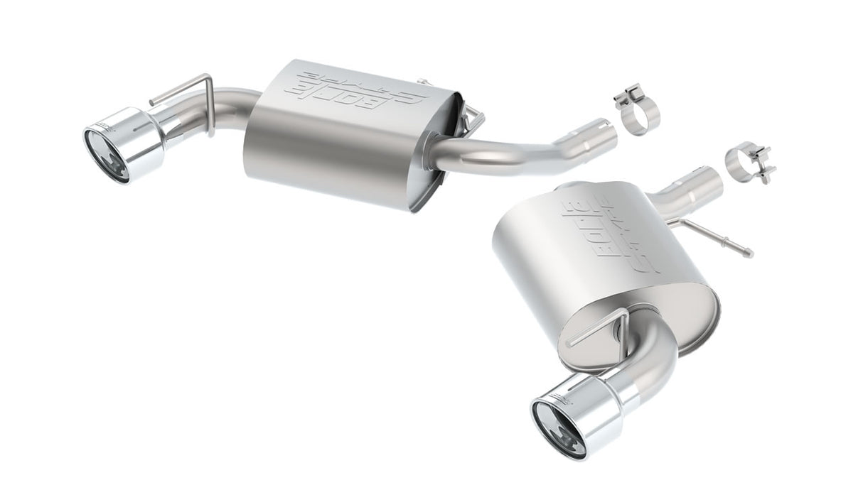 BORLA / AXLE-BACK EXHAUST SYSTEM / DUAL S-TYPE MUFFERS (11933) *** CHEVROLET CAMARO (2016-2023) 2.0L TURBO
