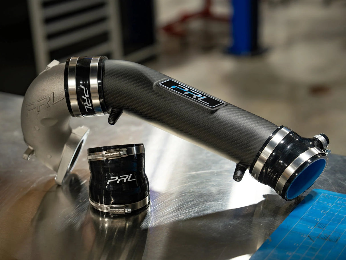 PRL MOTORSPORTS / TURBOCHARGER INLET PIPE KIT / MATTE CARBON FIBER TUBING (PRL1.1046.1.CARM) *** ACURA INTEGRA TYPE-S / DE5 (2024-2026), HONDA CIVIC TYPE-R / FL5 (2023-2026) 2.0L TURBO