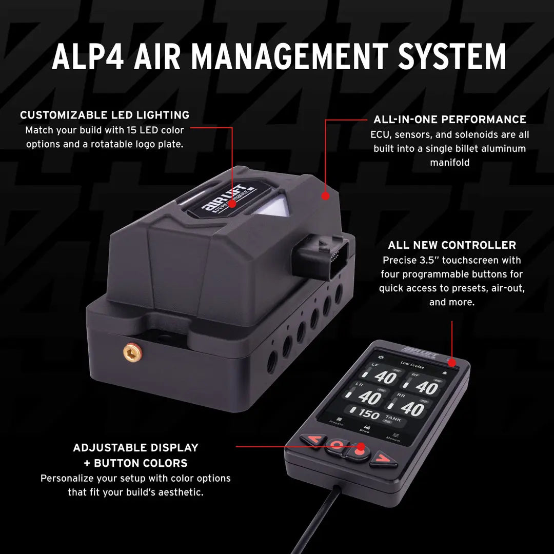 AIR LIFT PERFORMANCE / ALP4 UPGRADE KIT FROM 3P-3H WITH 1/4 INCH AIR LINE (27380) *** NO TANK / NO COMPRESSOR