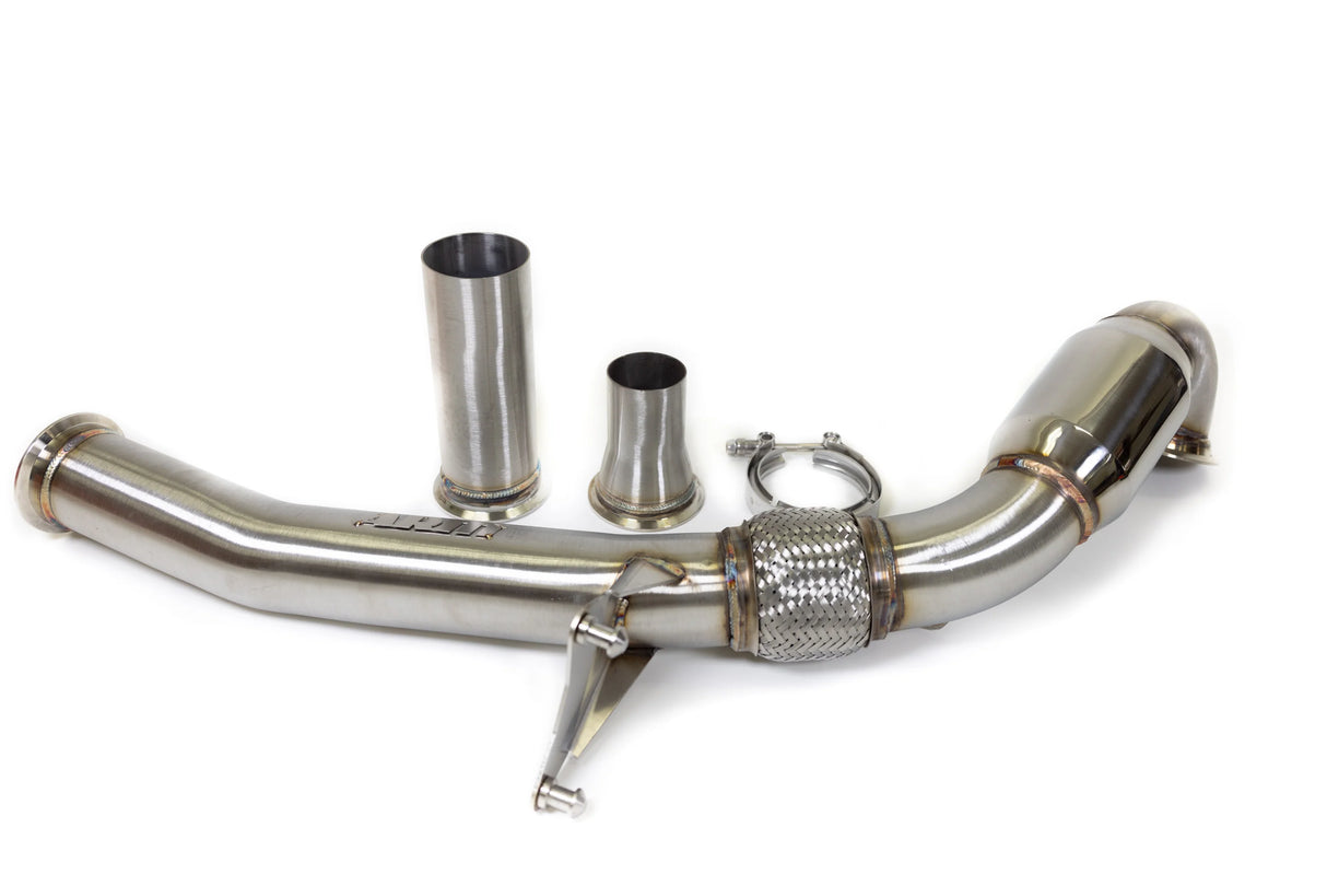 ARM MOTORSPORTS / EXHAUST DOWN-PIPE / CATTED STREET SPEC / WITH 200 CELL HIGH-FLOW CAT (MK718TDPC) *** AUDI A3 (2014-2021) 8V / 1.8L TURBO
