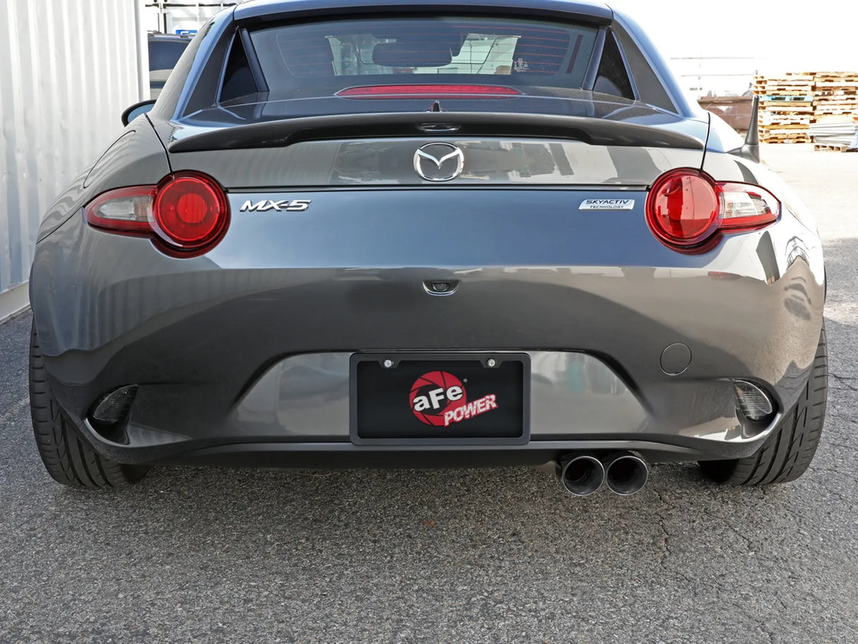 AFE / TAKEDA / AXLE-BACK EXHAUST SYSTEM / POLISHED TIPS (49-37004-P) *** MAZDA MX5 MIATA (2016-2026) 2.0L ENGINE