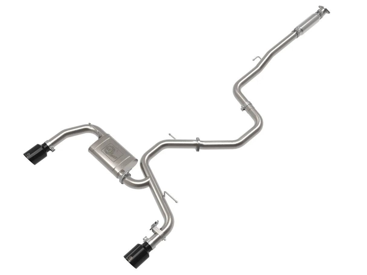 AFE / CAT-BACK EXHAUST SYSTEM / BLACK TIPS (49-37028-B) *** HYUNDAI ELANTRA-N (2022-2025) 2.0L TURBO