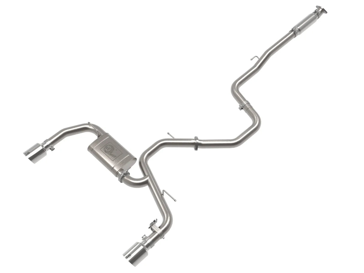 AFE / CAT-BACK EXHAUST SYSTEM / POLISH TIPS (49-37028-P) *** HYUNDAI ELANTRA-N (2022-2025) 2.0L TURBO