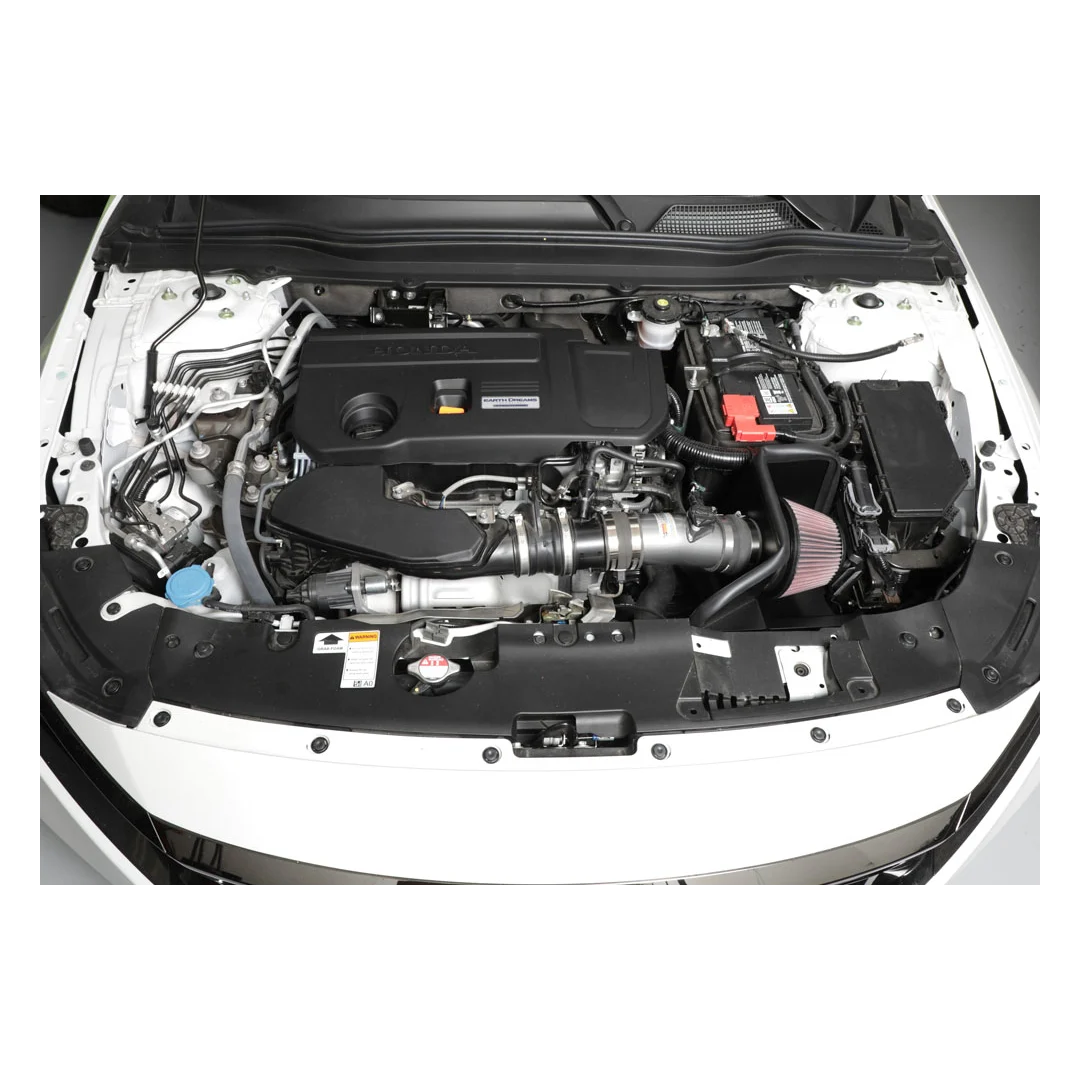 K&N / COLD AIR INTAKE SYSTEM / SILVER PIPING (69-1506TS) *** HONDA ACCORD (2018-2022) 2.0L TURBO