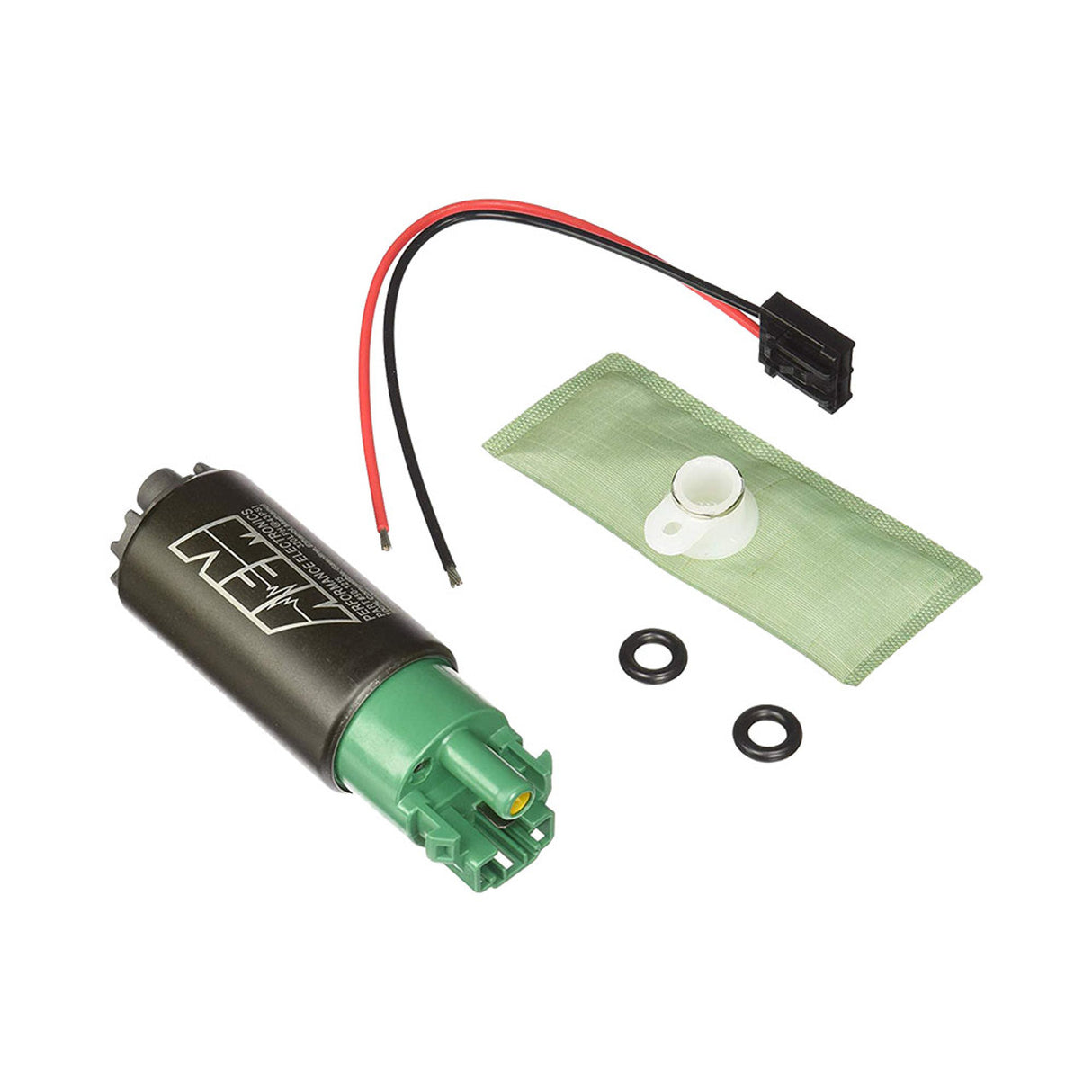 AEM / 340 LPH / GAS + E85 COMPATIBLE / IN-TANK UNIVERSAL HIGH FLOW FUEL PUMP WITH HOOKS (50-1215)
