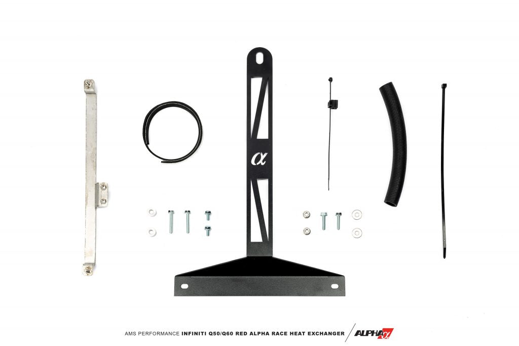 AMS PERFORMANCE / RED ALPHA / RACE SPEC / HEAT EXCHANGER SYSTEM (ALP.28.02.0004-1) *** INFINITI Q50 (2016-2024), INFINITI Q60 (2017-2022) 3.0L TWIN TURBO