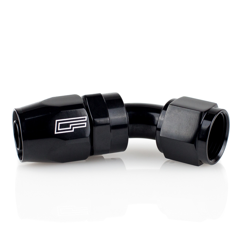 -08 AN 45 Degree Female Aluminum Hose End (PTFE)