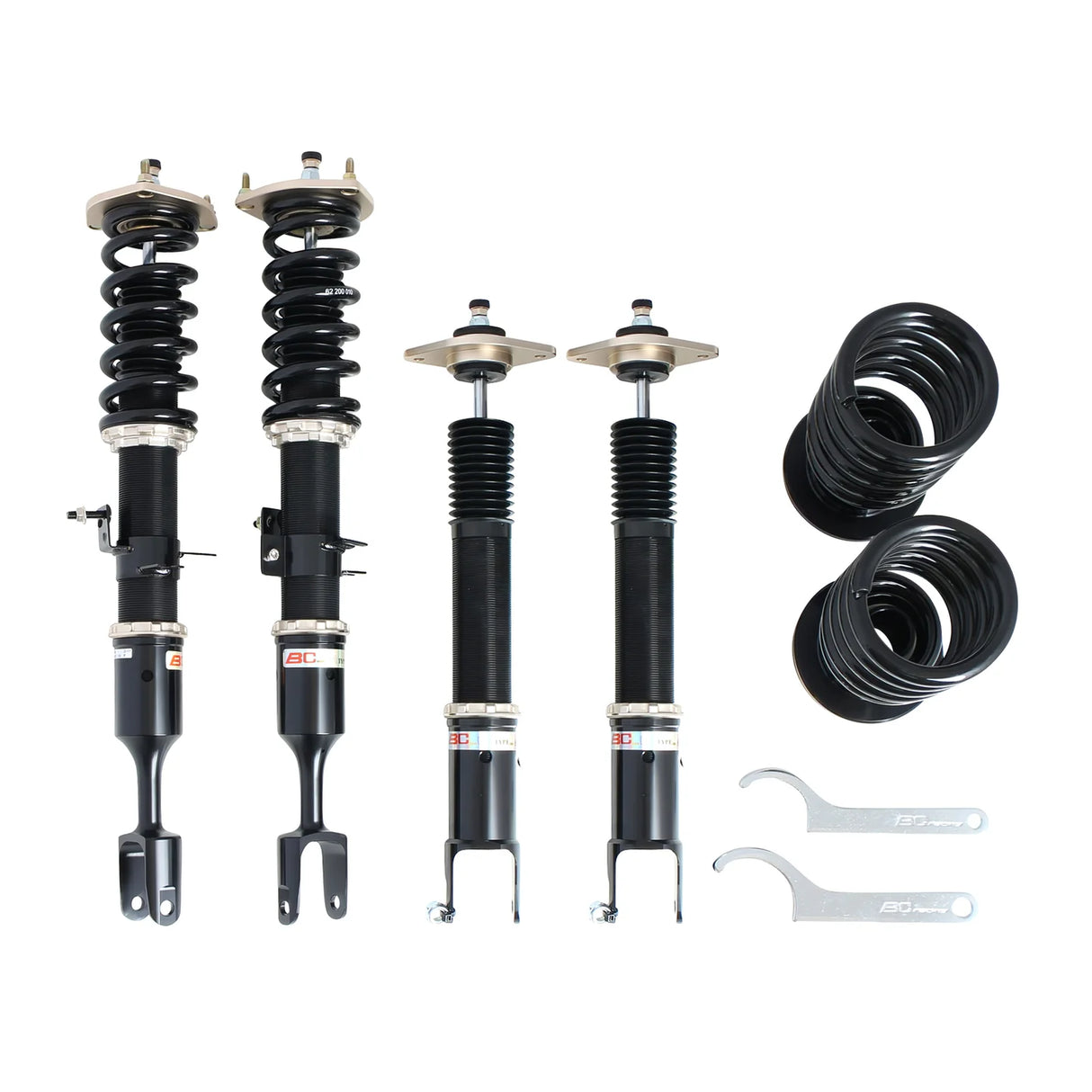 BC RACING / BR SERIES COILOVER / SUSPENSION KIT (D-17-BR) *** INFINITI G35 COUPE RWD (2003-2007), INFINITI G35 SEDAN RWD (2003-2006), NISSAN 350Z (2003-2008) *** FORK STYLE / FRONT LOWER MOUNT