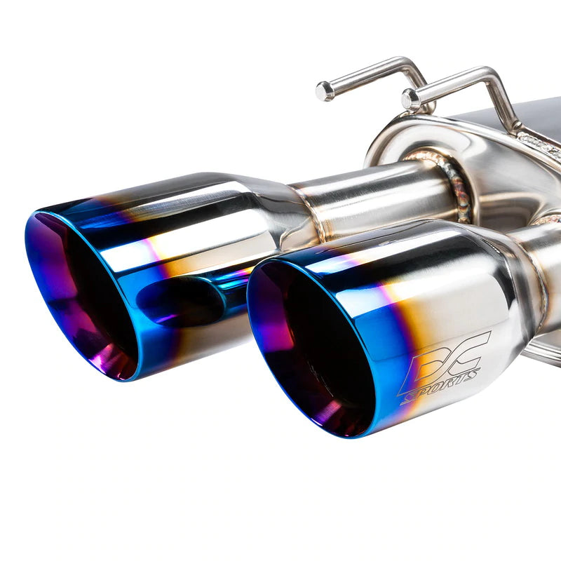 DC SPORTS / CAT-BACK EXHAUST SYSTEM / BURNT BLUE TIPS (DCS5534BT) *** HONDA ACCORD (2018-2022) 1.5L / 2.0L TURBO