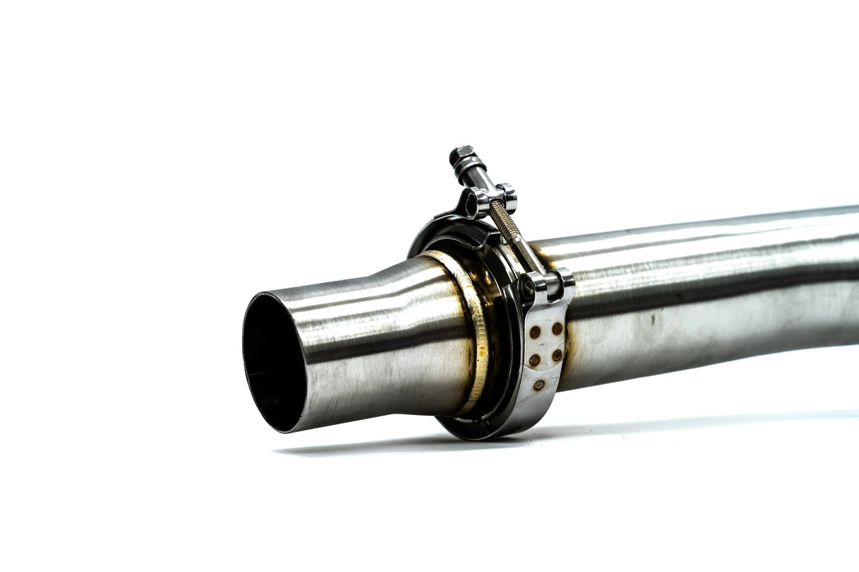 ARM MOTORSPORTS / EXHAUST DOWN-PIPE / CATTED STREET SPEC / WITH 200 CELL HIGH-FLOW CAT (MK718TDPC) *** AUDI A3 (2014-2021) 8V / 1.8L TURBO