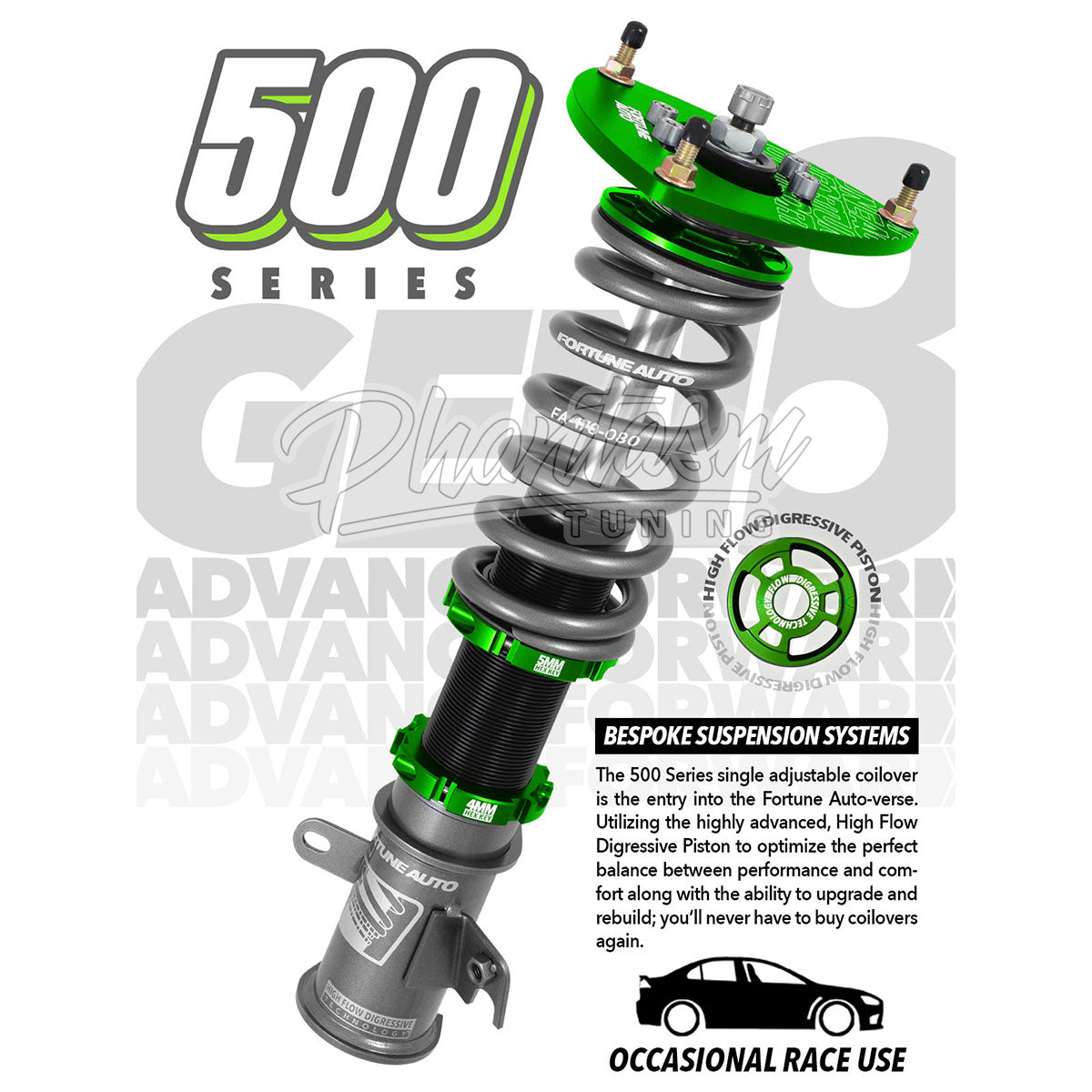 FORTUNE AUTO / 500 SERIES GEN 8 COILOVER / SUSPENSION KIT (FA500-ZD8) *** SUBARU BRZ (2022-2025)