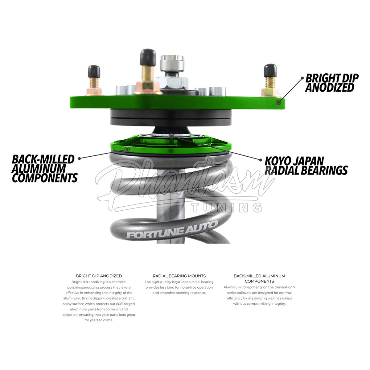 FORTUNE AUTO / 500 SERIES GEN 8 COILOVER / SUSPENSION KIT (FA500-ZD8) *** SUBARU BRZ (2022-2025)