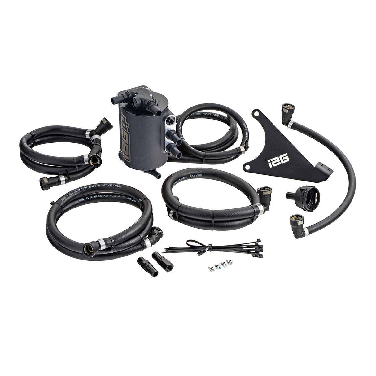 IAG PERFORMANCE / AOS / AIR OIL SEPARATOR / BLACK COLOR (IAG-ENG-7188BK) *** SUBARU WRX (2022-2025) 2.4L TURBO