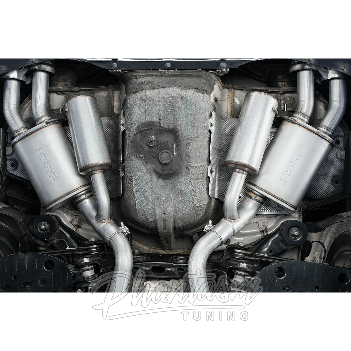 MBRP / STAINLESS STEEL / DUAL CAT-BACK EXHAUST SYSTEM / QUAD FACTORY TIPS (S4708304) *** KIA STINGER GT (2022-2023) 3.3L TWIN TURBO