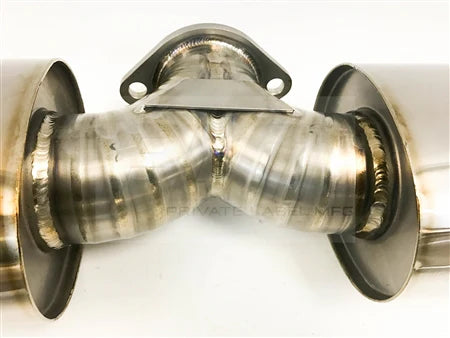 PLM / POWER DRIVEN / TITANIUM CAT-BACK EXHAUST SYSTEM / BURNT BLUE TIPS (PLM-EXH-TI-EVOX-V2) *** MITSUBISHI LANCER EVO 10 (2008-2015) 2.0L TURBO