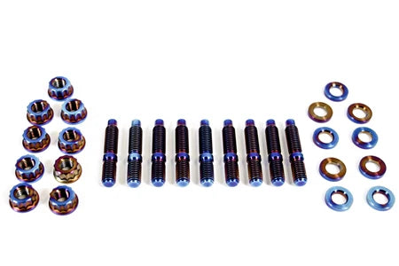 PLM / TITANIUM BOLTS / EXHAUST MANIFOLD STUD KIT (PLM-M8-BOLT-TITAN-9PCS) *** HONDA / ACURA (B16 / B18 / B20 / J30 / J35) ENGINES