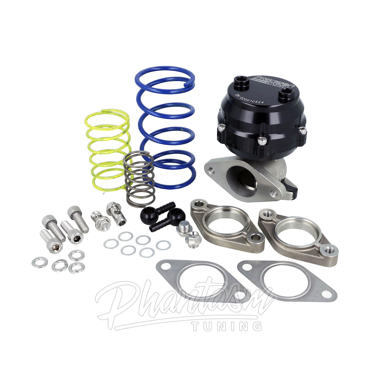 PRECISION TURBO / PTE PW39 GEN 2 / EXTERNAL WASTEGATE / 39 MM WG / 2-BOLT FLANGE / BLACK COLOR (PBO085-1001)