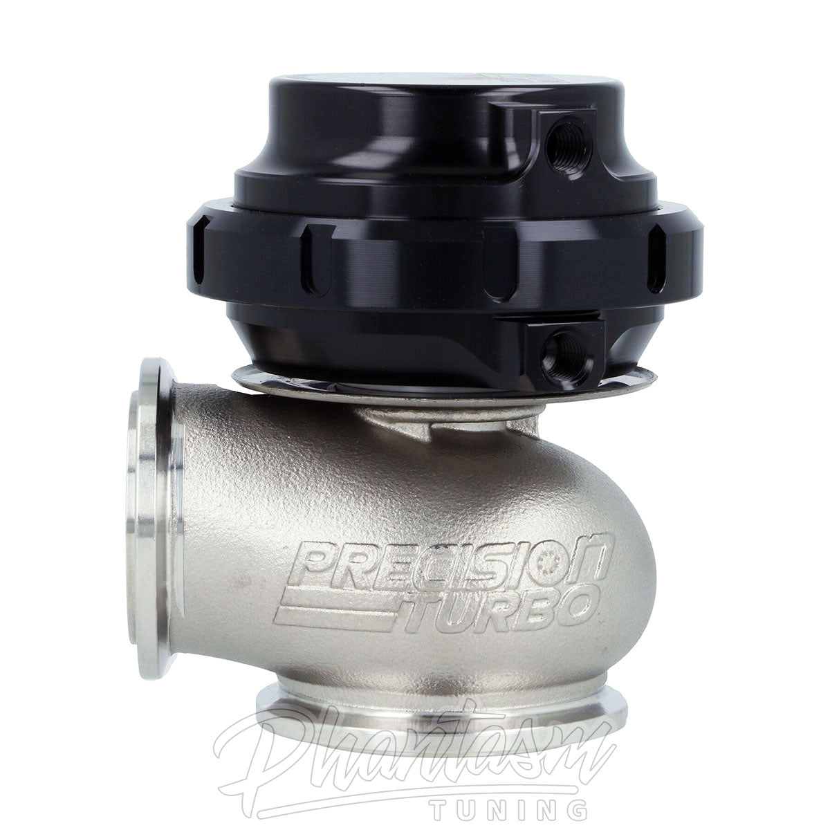 PRECISION TURBO / PTE PW40 GEN 2 / EXTERNAL WASTEGATE / 40 MM WG / V-BAND FLANGE / BLACK COLOR (PBO085-1510)