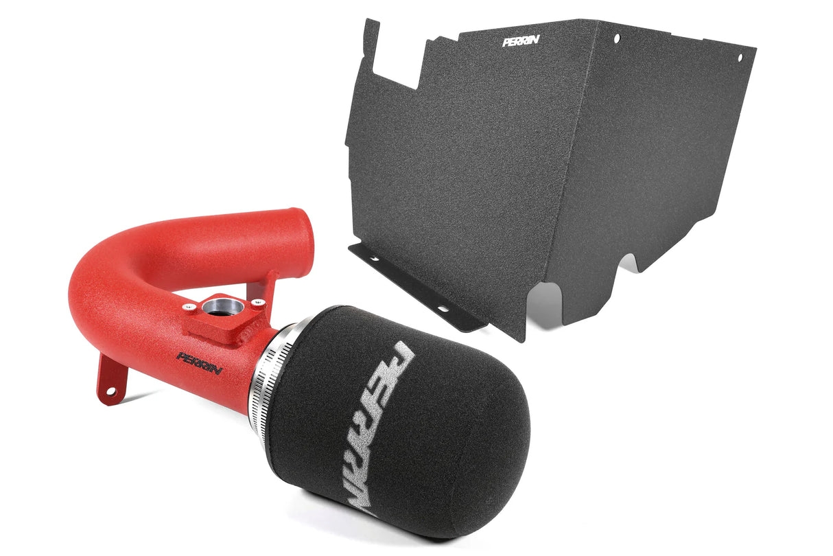 PERRIN / COLD AIR INTAKE SYSTEM / WITH HEATSHIELD / RED PIPING (PSP-INT-328RD) *** SUBARU WRX (2022-2026) VB / 2.4L TURBO