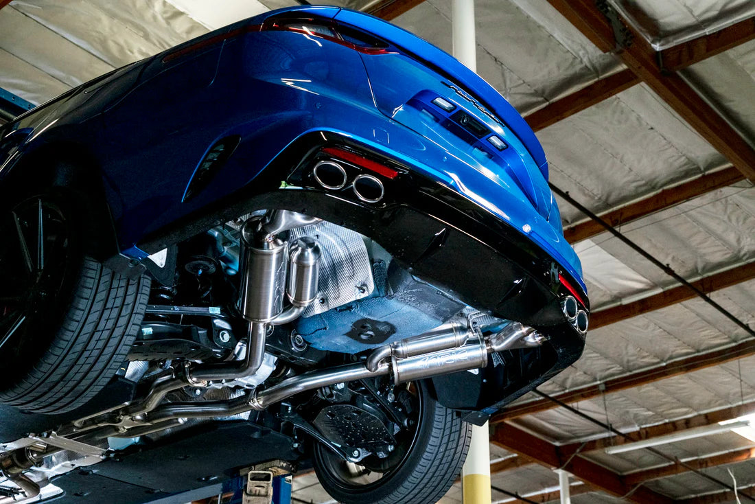 ARK PERFORMANCE / GRIP / DUAL CAT-BACK EXHAUST SYSTEM / QUAD FACTORY TIPS (SM0804-0118G) *** KIA STINGER GT (2018-2021) 3.3L TWIN TURBO