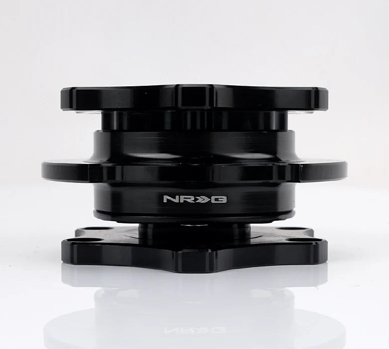 NRG / R200 SFI KEY WAY TYPE / STEERING WHEEL QUICK RELEASE HUB (SRK-R200BK-BK) *** BLACK BODY / BLACK GRIP