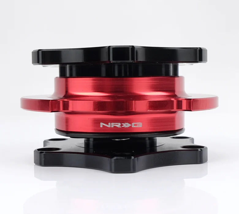 NRG / R200 SFI KEY WAY TYPE / STEERING WHEEL QUICK RELEASE HUB (SRK-R200BK-RD) *** BLACK BODY / RED GRIP