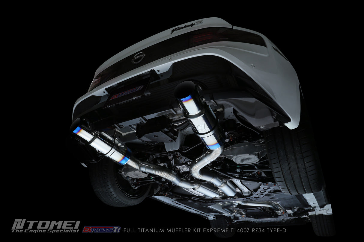 TOMEI / EXPREME TI TYPE-D / DUAL FULL TITANIUM CAT-BACK EXHAUST SYSTEM (TB6090-NS21D) *** NISSAN Z (2023-2026) RZ34 / 3.0L TWIN TURBO