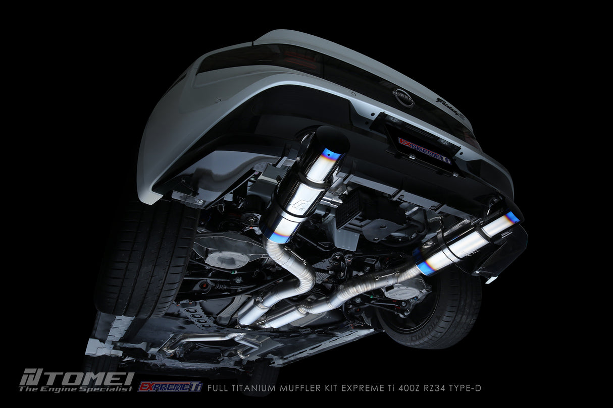 TOMEI / EXPREME TI TYPE-D / DUAL FULL TITANIUM CAT-BACK EXHAUST SYSTEM (TB6090-NS21D) *** NISSAN Z (2023-2026) RZ34 / 3.0L TWIN TURBO