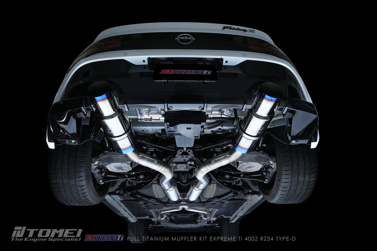 TOMEI / EXPREME TI TYPE-D / DUAL FULL TITANIUM CAT-BACK EXHAUST SYSTEM (TB6090-NS21D) *** NISSAN Z (2023-2026) RZ34 / 3.0L TWIN TURBO