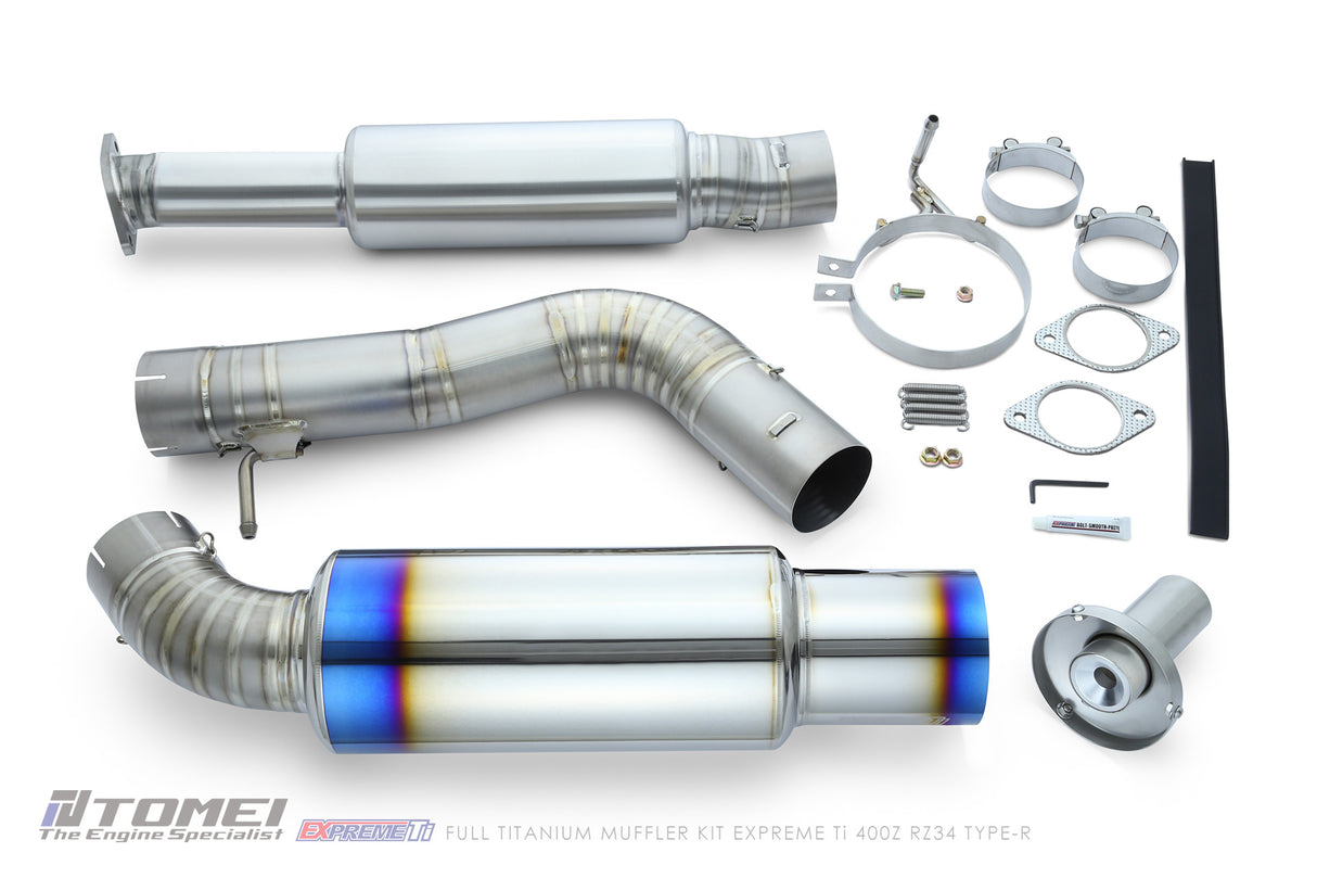 TOMEI / EXPREME TI TYPE-R / SINGLE FULL TITANIUM CAT-BACK EXHAUST SYSTEM (TB6090-NS21C) *** NISSAN Z (2023-2026) RZ34 / 3.0L TWIN TURBO