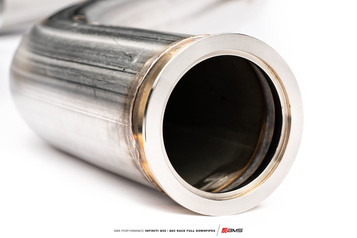 AMS PERFORMANCE / EXHAUST FULL-LENGTH DOWN-PIPE / RACE SPEC / NOT STREET LEGAL (ALP.28.05.0002-1) *** INFINITI Q50 (2016-2024), INFINITI Q60 (2017-2022), NISSAN Z (2023-2026) 3.0L TWIN TURBO