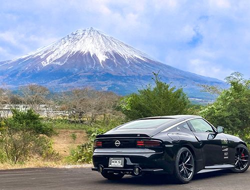HKS / HI-POWER FULL DUAL MUFFER / CAT-BACK EXHAUST SYSTEM / BURNT TITANIUM TIPS (31014-KN002) *** NISSAN Z (2023-2026) RZ34 / 3.0L TWIN TURBO