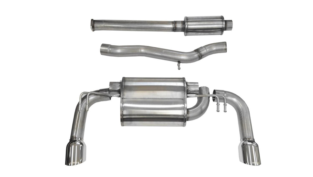 CORSA PERFORMANCE / SPORT SERIES / CAT-BACK EXHAUST SYSTEM / BLACK TIPS (14858BLK) *** MITSUBISHI LANCER EVOLUTION-X (2008-2015) 2.0L TURBO / EVO-X / EVO-10