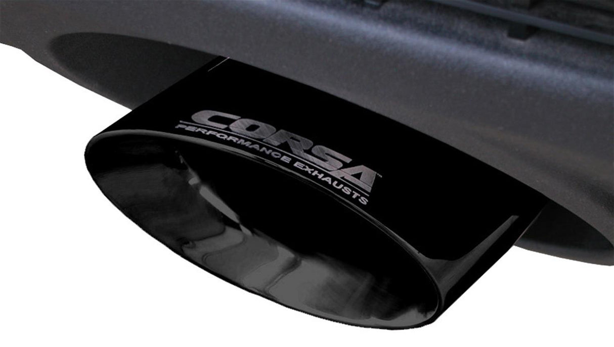 CORSA PERFORMANCE / SPORT SERIES / CAT-BACK EXHAUST SYSTEM / BLACK TIPS (14953BLK) *** CHEVROLET CAMARO V6 (2010-2015) 3.6L ENGINE
