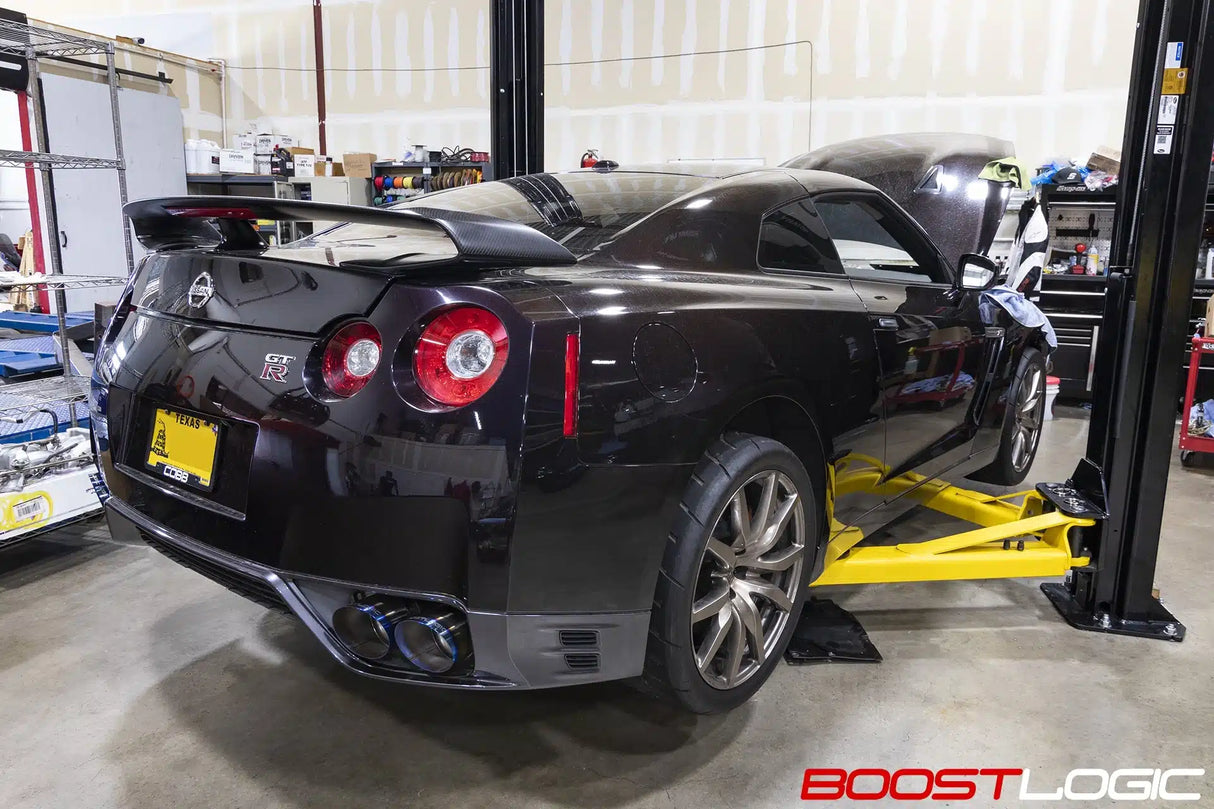 BOOST LOGIC / 4.00 INCH TITANIUM EXHAUST SYSTEM / WITHOUT VALVE CONTROL (BL-02010910) *** NISSAN GTR (2009-2024) R35