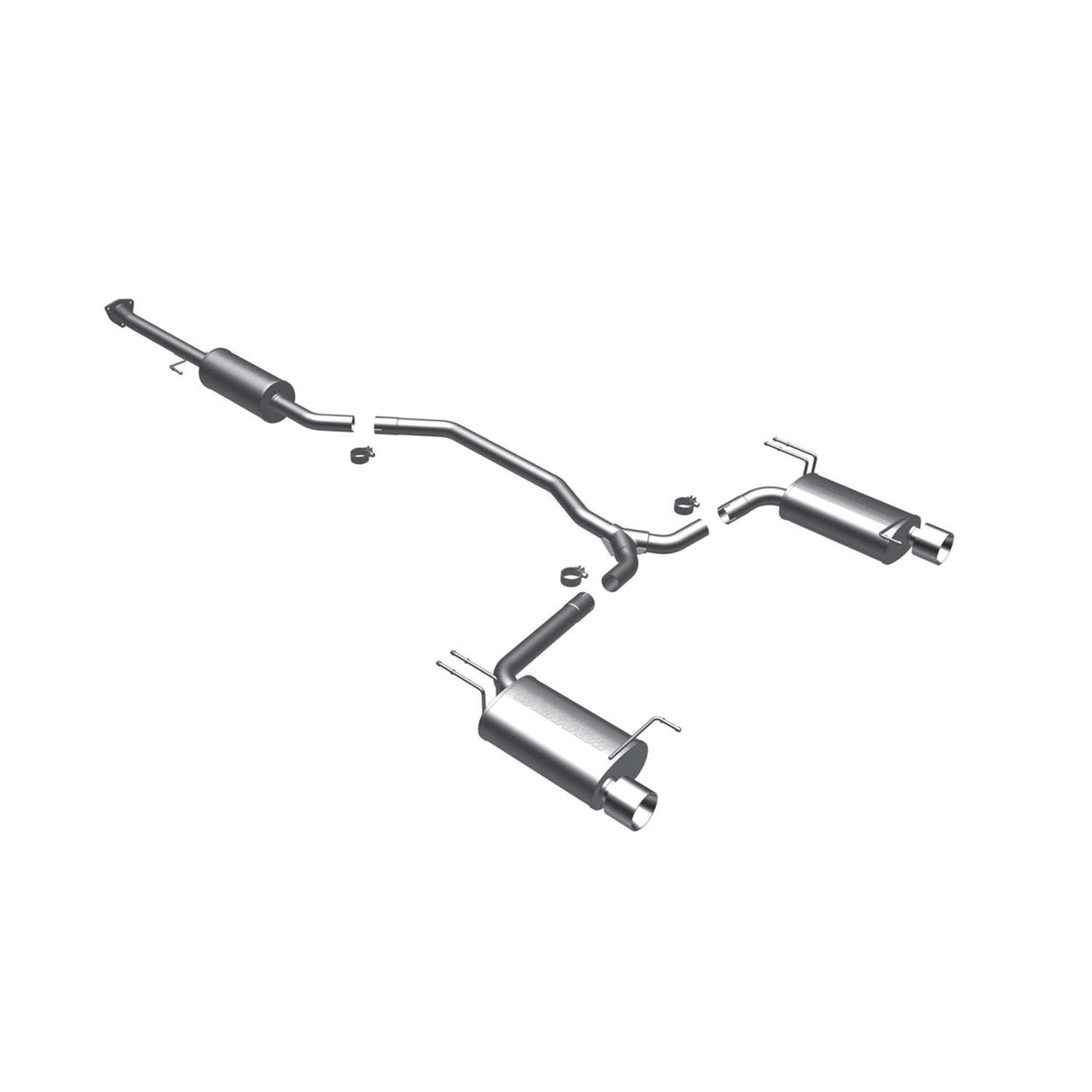 MAGNAFLOW / CAT-BACK EXHAUST SYSTEM / DUAL MUFFLERS (16817) *** HONDA ACCORD (2008-2012) 3.5L ENGINE / COUPE ONLY