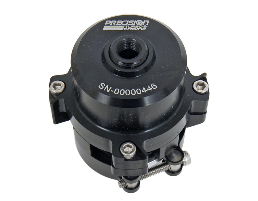 PRECISION TURBO / PTE 33 MM BOV / BLOW OFF VALVE / V-BAND FLANGE / BLACK COLOR (PBO083-2000) *** UNIVERSAL APPLICATIONS