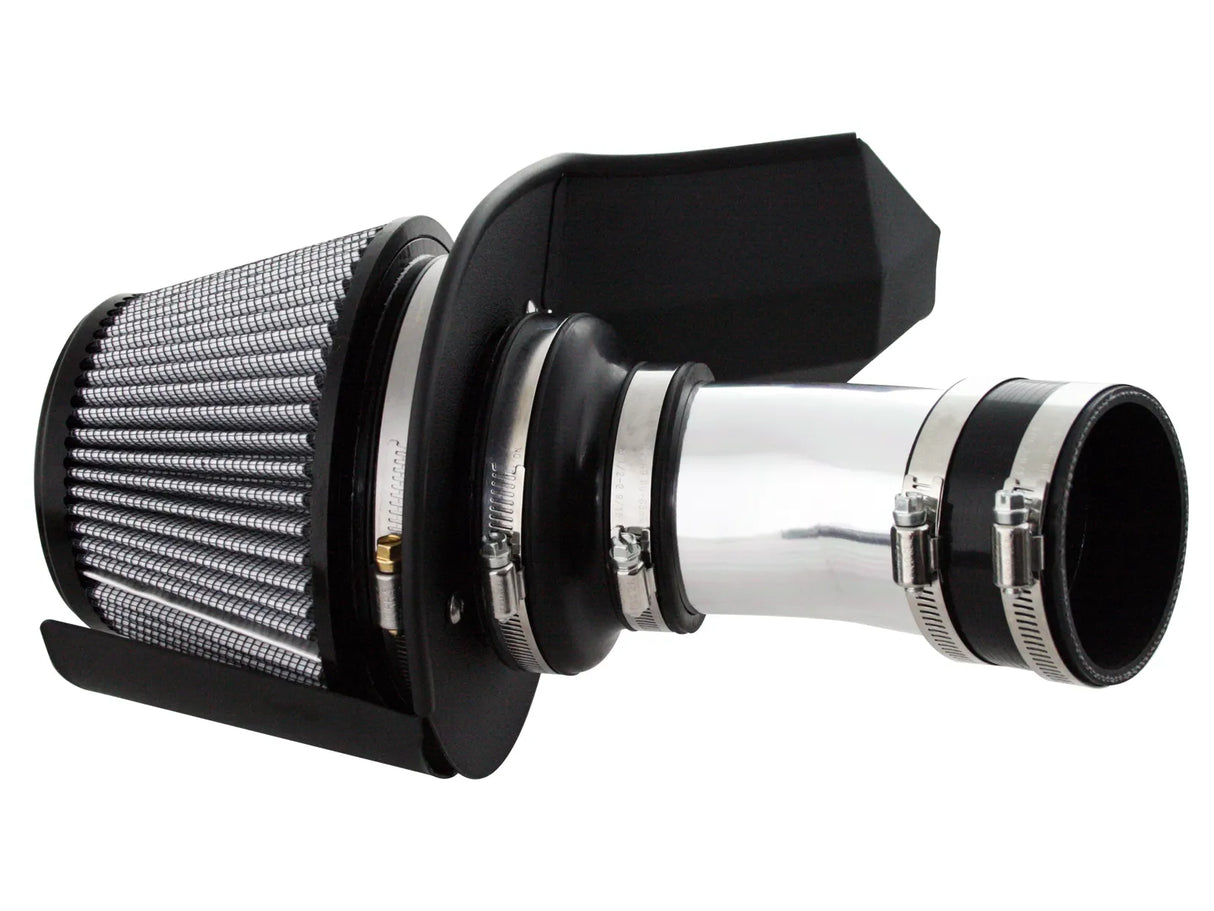 AFE / TAKEDA COLD AIR INTAKE / POLISHED CHROME PIPING / PRO-DRY FILTER (TR-4202P) *** MITSUBISHI LANCER EVO 10 (2008-2015) 2.0L TURBO