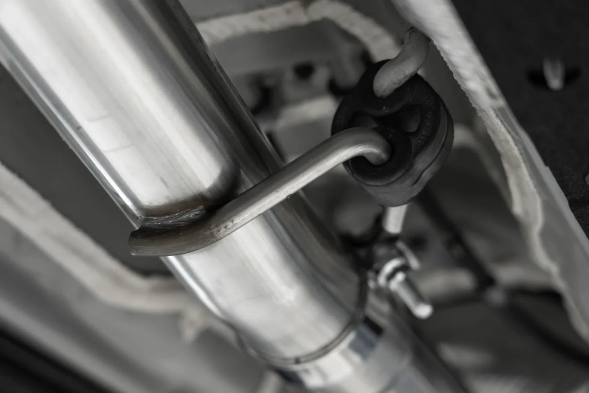 MBRP / CAT-BACK EXHAUST SYSTEM / CARBON FIBER TIPS (S47103CF) *** HYUNDAI ELANTRA-N (2022-2026) 2.0L TURBO