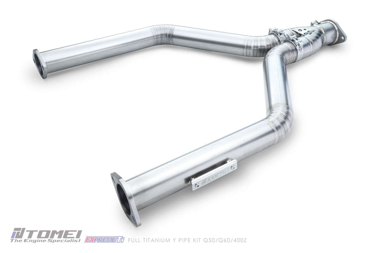 TOMEI / EXPREME TI / FULL TITANIUM EXHAUST Y-PIPE (TB6110-NS21A) *** INFINITI Q50 (2016-2024), INFINITI Q60 (2017-2022), NISSAN Z (2023-2026) 3.0L TWIN TURBO