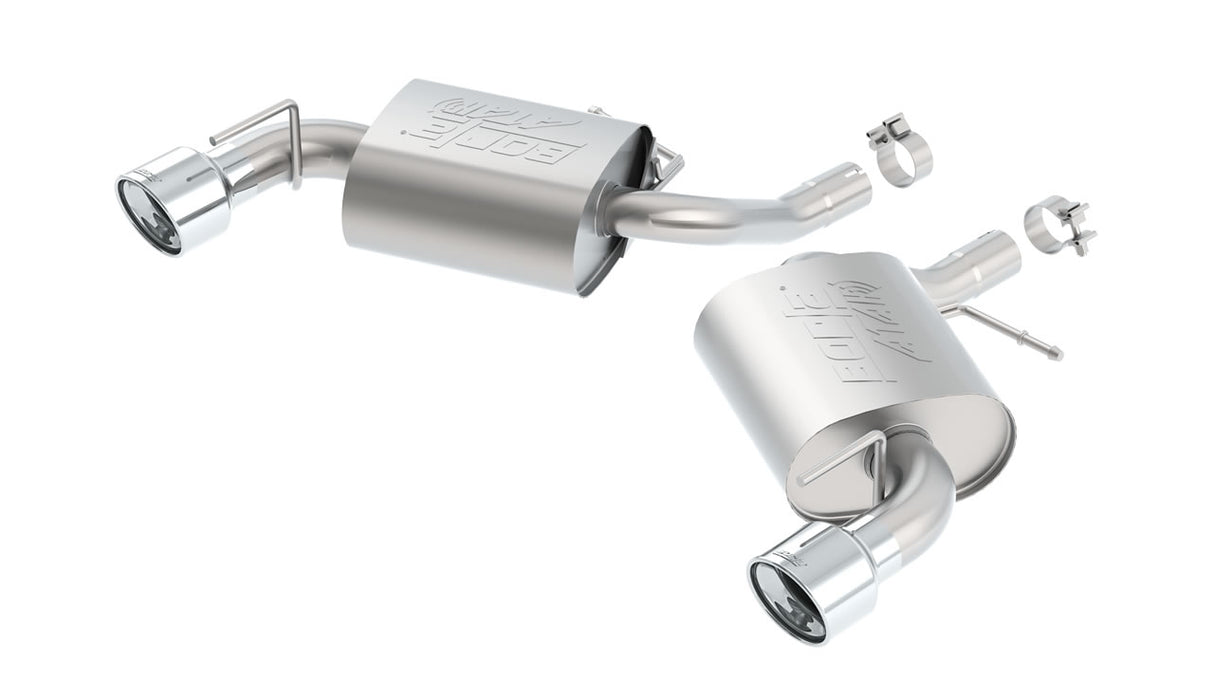 BORLA / AXLE-BACK EXHAUST SYSTEM / DUAL ATAK MUFFERS (11934) *** CHEVROLET CAMARO (2016-2023) 2.0L TURBO