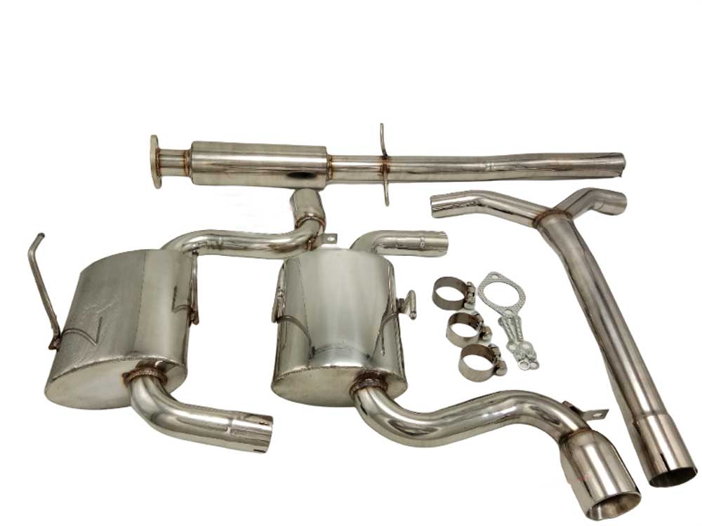 RACING DYNAMICS / DUAL CAT-BACK EXHAUST SYSTEM (130-03-53-100) *** MINI COOPER S (2002-2006) R53