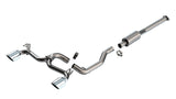 BORLA / S-TYPE / CAT-BACK EXHAUST SYSTEM / STAINLESS CHROME TIPS (140285) *** MITSUBISHI LANCER EVO 10 (2008-2015) 2.0L TURBO
