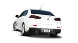 BORLA / S-TYPE / CAT-BACK EXHAUST SYSTEM / STAINLESS CHROME TIPS (140285) *** MITSUBISHI LANCER EVO 10 (2008-2015) 2.0L TURBO