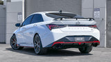 BORLA / CAT-BACK EXHAUST SYSTEM / BLACK TIPS (140925BC) *** HYUNDAI ELANTRA-N (2022-2025) 2.0L TURBO