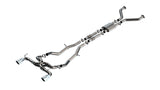 BORLA / ATAK / CAT-BACK EXHAUST SYSTEM / STAINLESS CHROME TIPS (140930) *** NISSAN Z (2023-2026) RZ34 / 3.0L TWIN TURBO