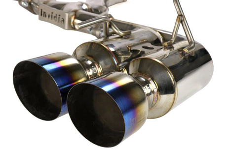 INVIDIA / R400 GEMINI / CAT-BACK EXHAUST SYSTEM / TITANIUM BLUE TIPS (HS08ST5GM4ST) *** SUBARU WRX (2008-2014), SUBARU WRX STI (2008-2014) *** HATCHBACK ONLY