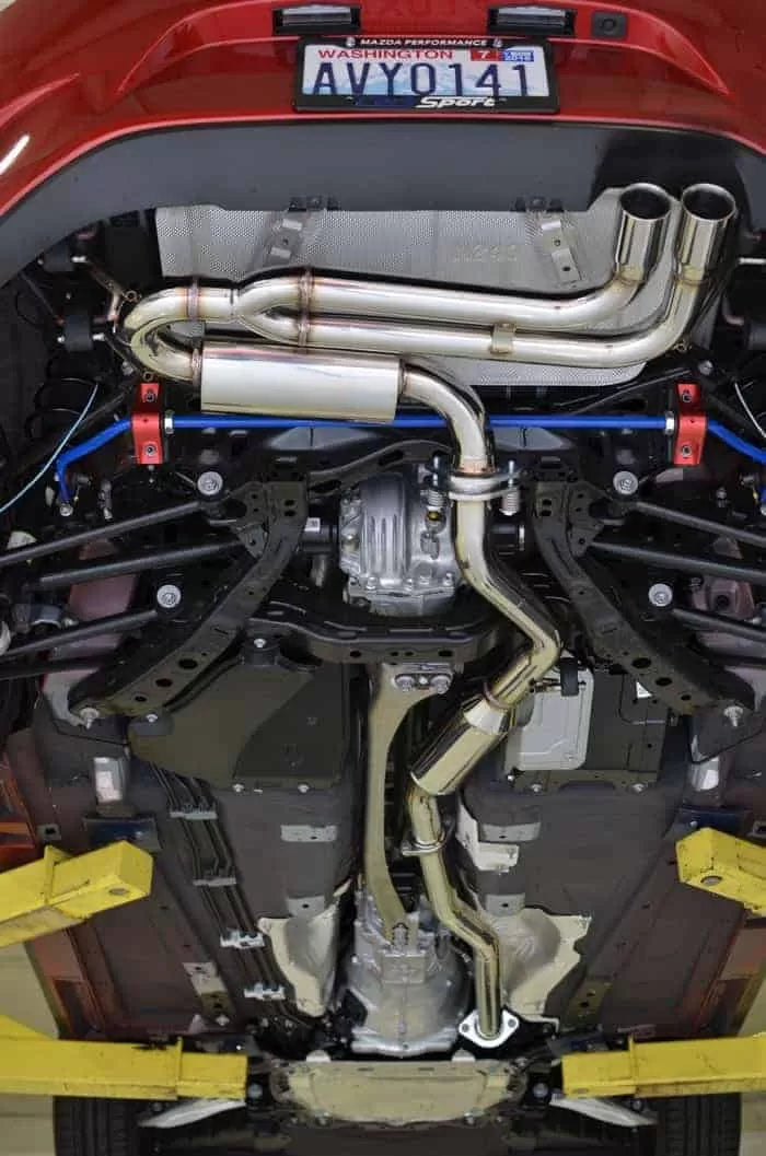 CORKSPORT / CAT-BACK EXHAUST SYSTEM / POLISHED TIPS (NDM-6-100-12) *** MAZDA MX5 MIATA (2016-2026) 2.0L ENGINE