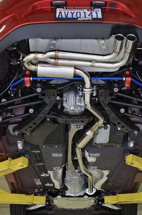 CORKSPORT / AXLE-BACK EXHAUST SYSTEM / POLISHED TIPS (NDM-6-100-10) *** MAZDA MX5 MIATA (2016-2026) 2.0L ENGINE