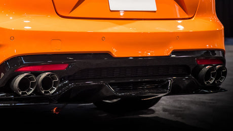 BORLA / CARBON FIBER EXHAUST TIPS (20165) *** KIA STINGER GT (2018-2020) 3.3L TWIN TURBO